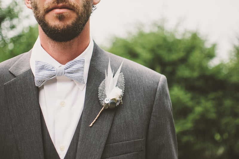 Stardust suit for groom